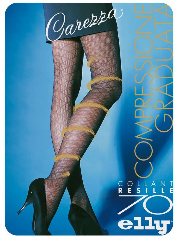 Carezza Elly Tights Stockings Knee-highs graduated Compression man woman mmhg fashion made in italy